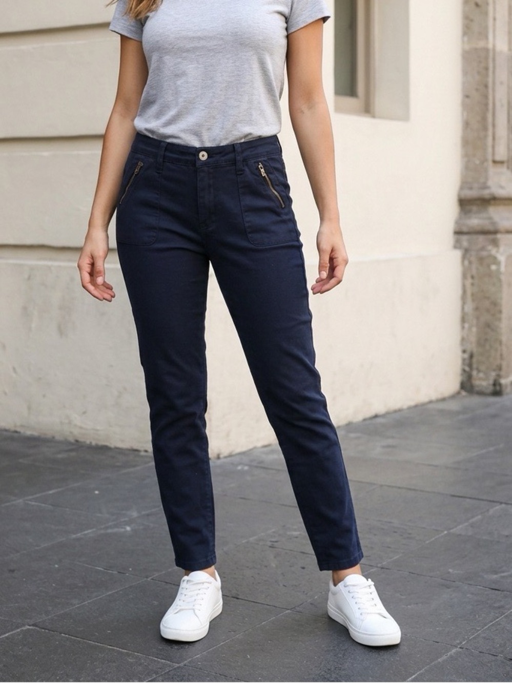STS Blue Ellie High Rise Ankle Skinny Utility Pants Navy Blue - Size 29